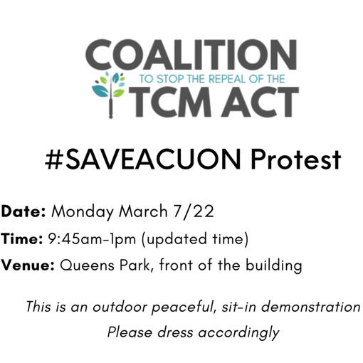 Protest Info - Mon March 7/22